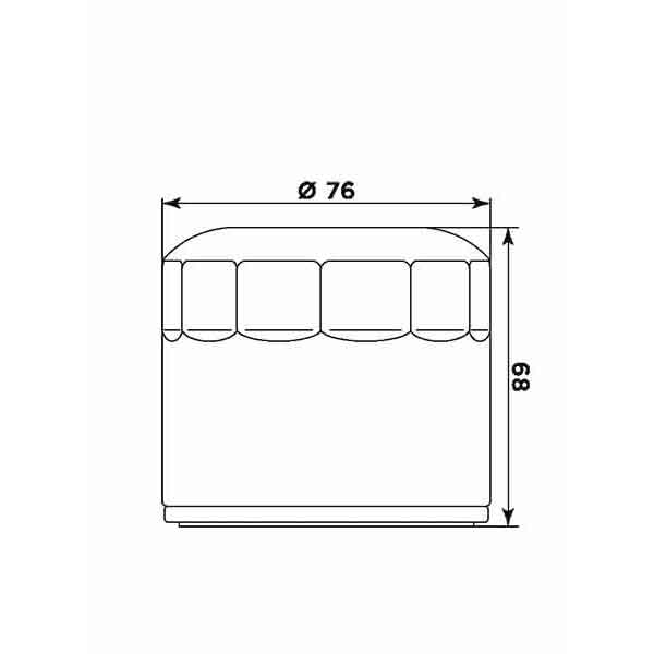 Filtru de ulei MIW (alt. HF172C) [2]