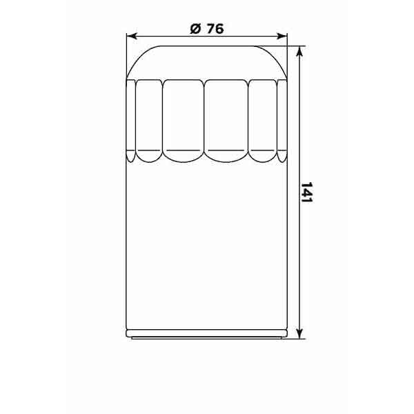Filtru de ulei MIW (alt. HF173C) for HD 1340 FXB 1980-1982, FXD / FXDS 1996-1998, FXDB 1991-1992, FXDC 1992, FXDL / FXDWG 1993-1998 [2]