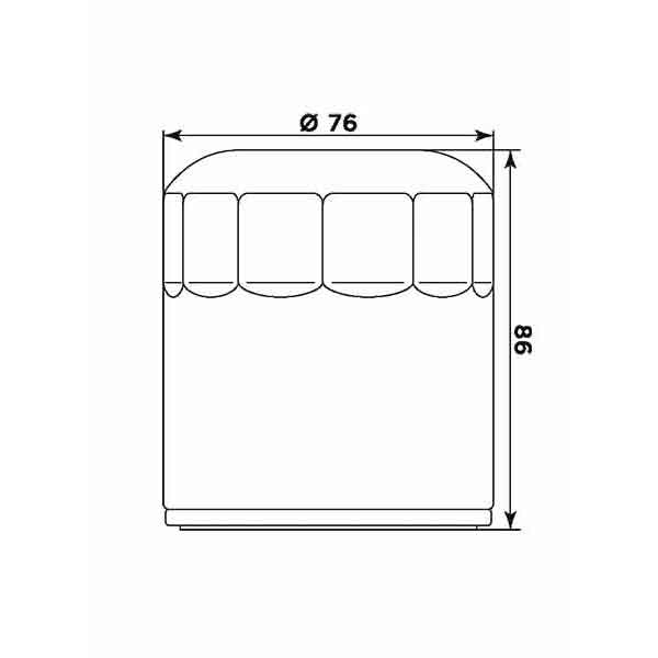 Filtru de ulei MIW (alt. HF174C) [2]