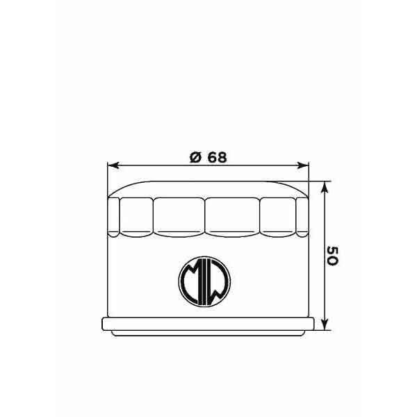 Filtru de ulei MIW (alt. HF985) [2]