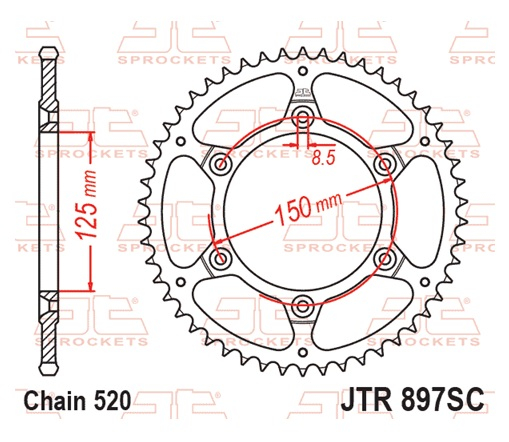 Foaie spate JT 40T, 520 Self Cleaning Lightweight [3]