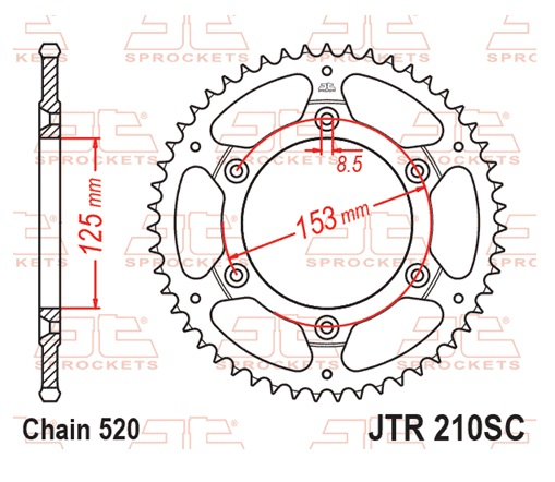 Foaie spate JT 45T, 520 Self Cleaning Lightweight [3]
