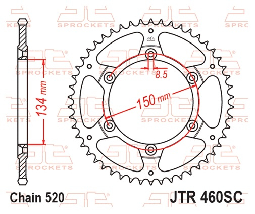 Foaie spate JT 48T, 520 Self Cleaning Lightweight [3]