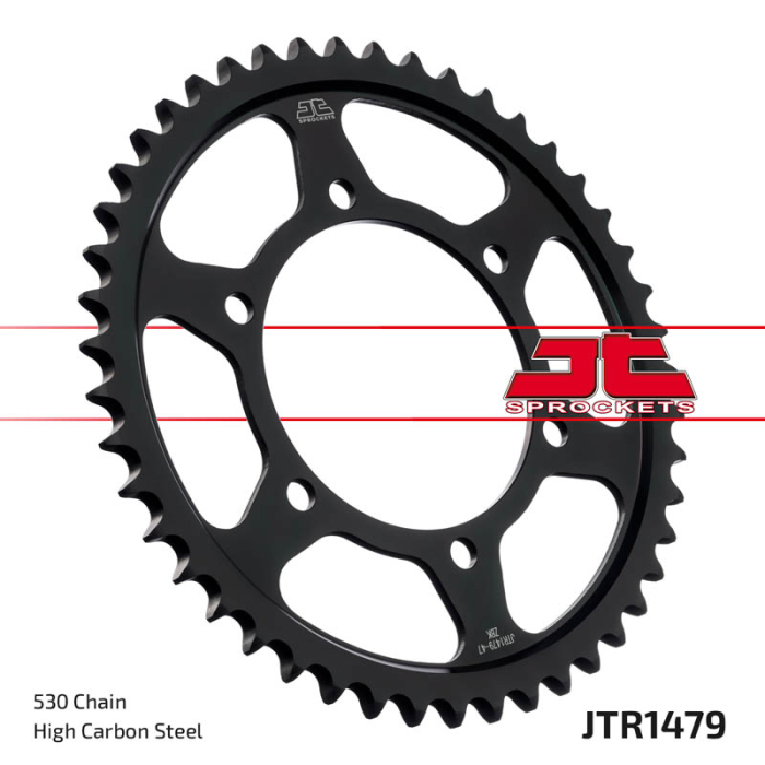 Foaie spate JT JTR 1479-47ZBK 47T, 530 Black Zinc [3]
