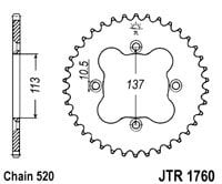 Foaie spate JT JTR 1760-35 35T, 520 [2]