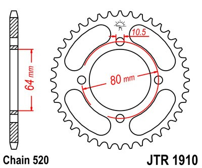 Foaie spate JT JTR 1910-32 32T, 520 [2]