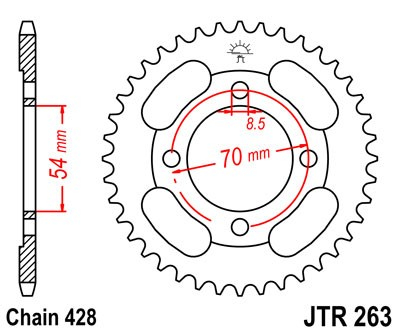 Foaie spate JT JTR 263-38 38T, 428 [2]