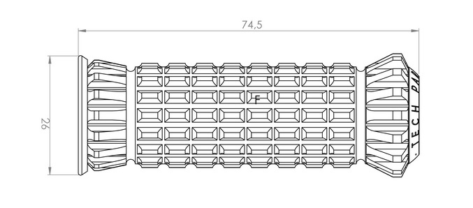 Footpegs without adapters PUIG R-FIGHTER Rosu [2]