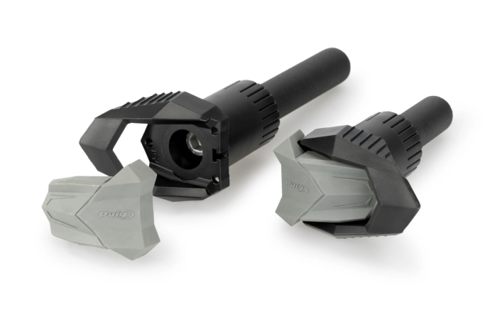 Frame sliders PUIG R19 black with grey rubber [2]