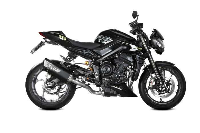 Full exhaust system 3x1 MIVV SR-1 Black titanium pentru TRIUMPH Street Triple 765 / R / RS 2025-2026 [2]