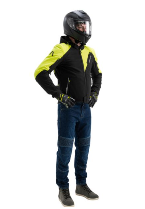 Geaca ADRENALINE FREEDOM PPE galben fluorescent/negru [4]