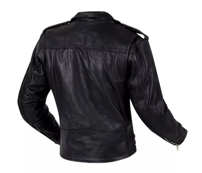 Geaca moto SM Racewear Classic Chopper - Piele naturala moale, Protectii CE coate/umeri/spate, Captuseala detasabila, Fermoare metalice [2]