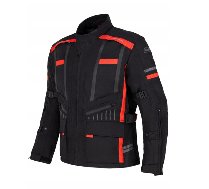 Geaca moto textila SM Racewear Defender - Barbati - Impermeabila si Ventilata - Protectii CE - Negru [6]