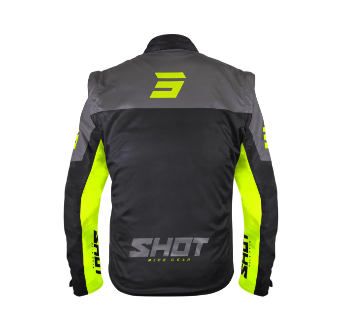 Geaca SHOT SOFTSHELL LITE black / neon yellow M [2]
