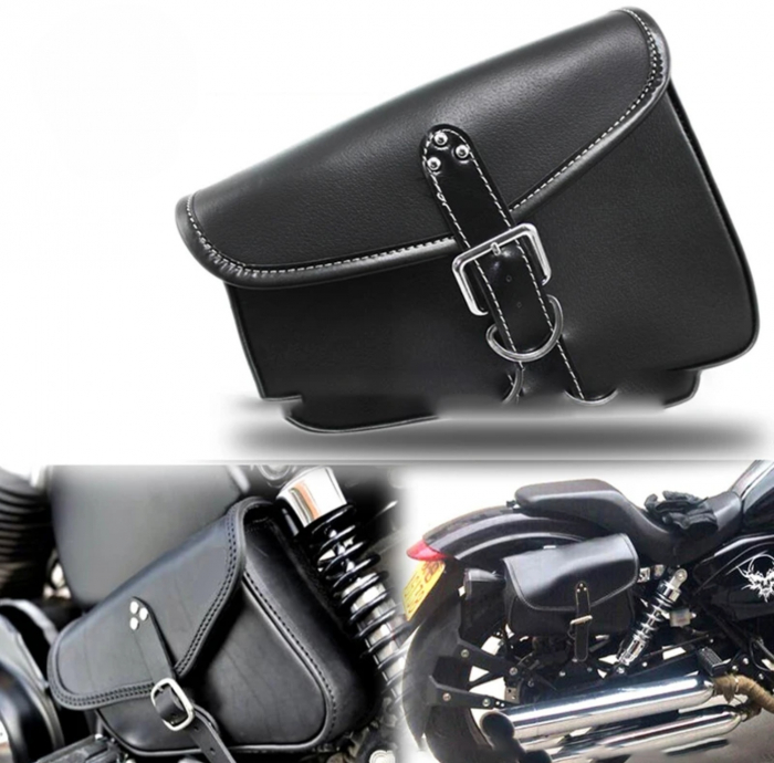 Geanta laterala moto chopper custom cruiser motocicleta cob [7]