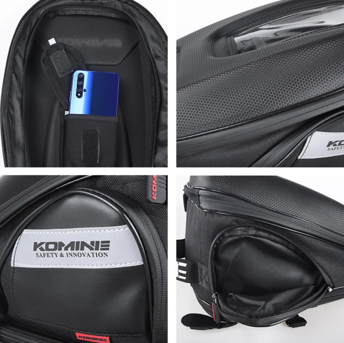 Geanta rezervor Komine 12L moto tankbag magneți  motocicleta [4]