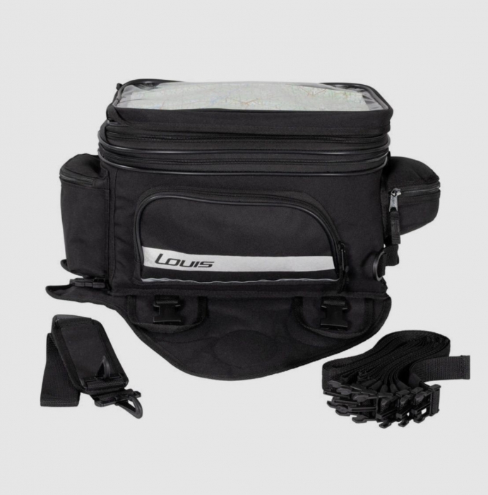Geanta rezervor Louis cu magneți și curelușe moto tank bag 16-25L [4]