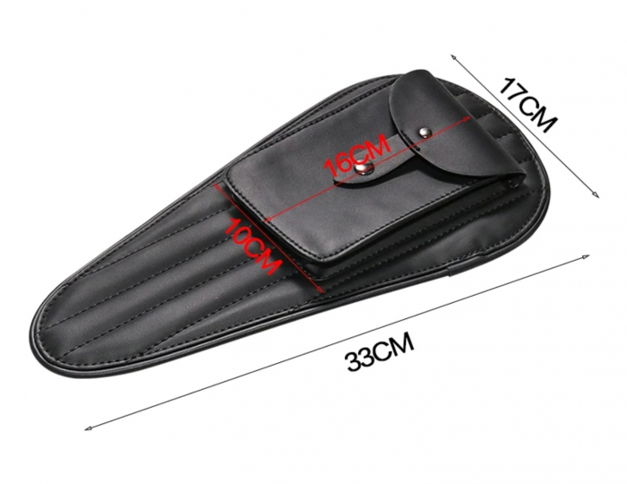 Geanta rezervor moto cruiser chopper bobber piele [4]