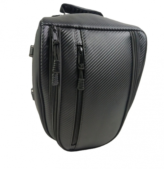 Geanta spate moto extensibila carbon tail bag motocicleta codita [2]