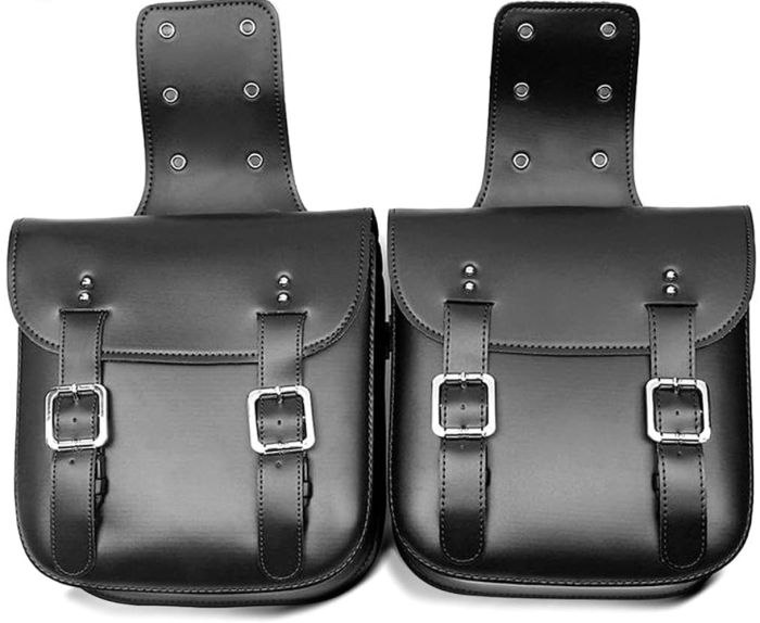 Geanti laterale moto coburi mici geanta motocicleta scuter piele eco [3]