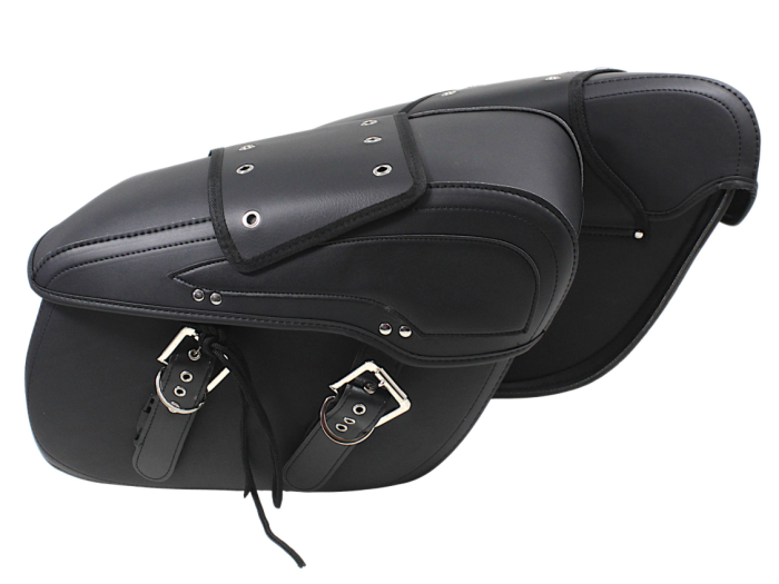 Genti laterale moto coburi cruiser chopper  motocicleta piele eco [2]