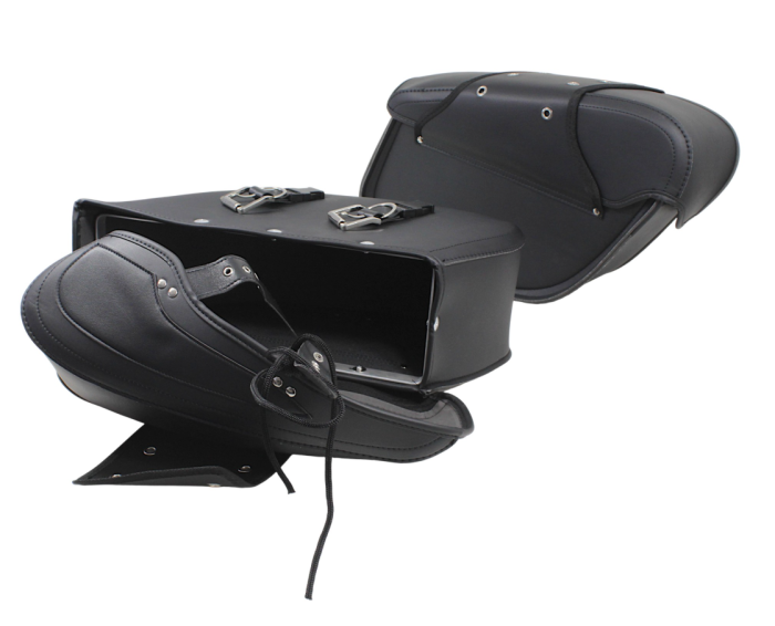Genti laterale moto coburi cruiser chopper  motocicleta piele eco [3]