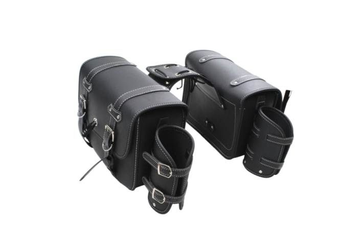 Genti laterale moto șa cu lacăte și suporți de sticle [1]