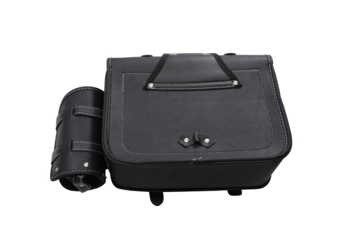 Genti laterale moto șa cu lacăte și suporți de sticle [5]