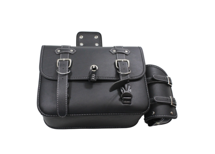 Genti laterale moto șa cu lacăte și suporți de sticle [4]