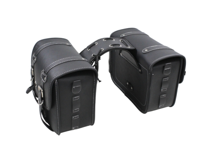 Genti laterale moto șa cu lacăte și suporți de sticle [2]