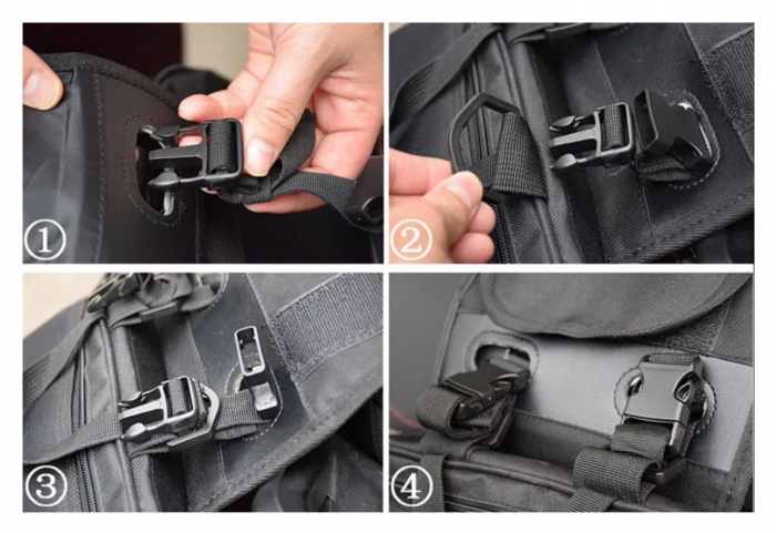 Genti laterale moto textil coburi extensibile geanta bagaj [6]
