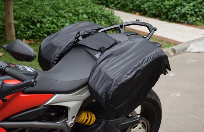 Genti laterale moto textil coburi extensibile geanta bagaj [5]