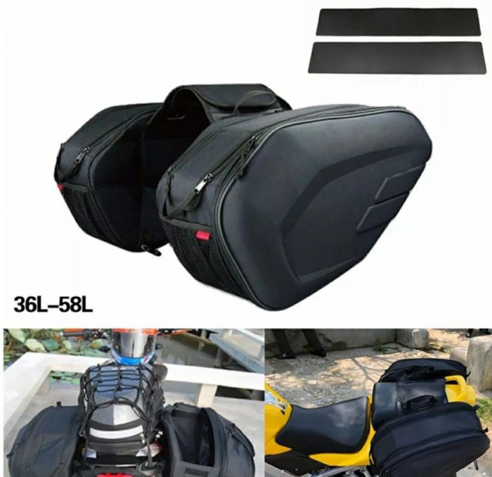 Genti laterale moto textil coburi extensibile geanta bagaj [8]