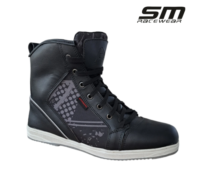 Ghete moto SM Racewear Sneak – piele si compozit, intarituri calcai-degete si protectie glezne, model peste incheietura [3]