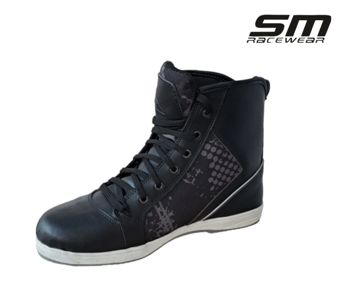 Ghete moto SM Racewear Sneak – piele si compozit, intarituri calcai-degete si protectie glezne, model peste incheietura [2]