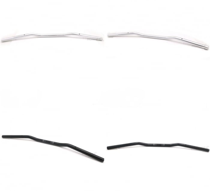 Ghidon 22mm moto negru argintiu universal [2]