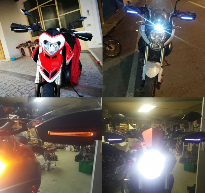 Handguard cu led protecții mâini [6]