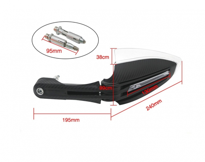 Handguard cu led protecții mâini [3]