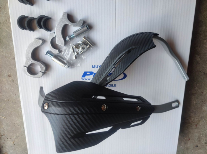 Handguard protecții maini moto cross enduro atv aluminiu carbon [5]
