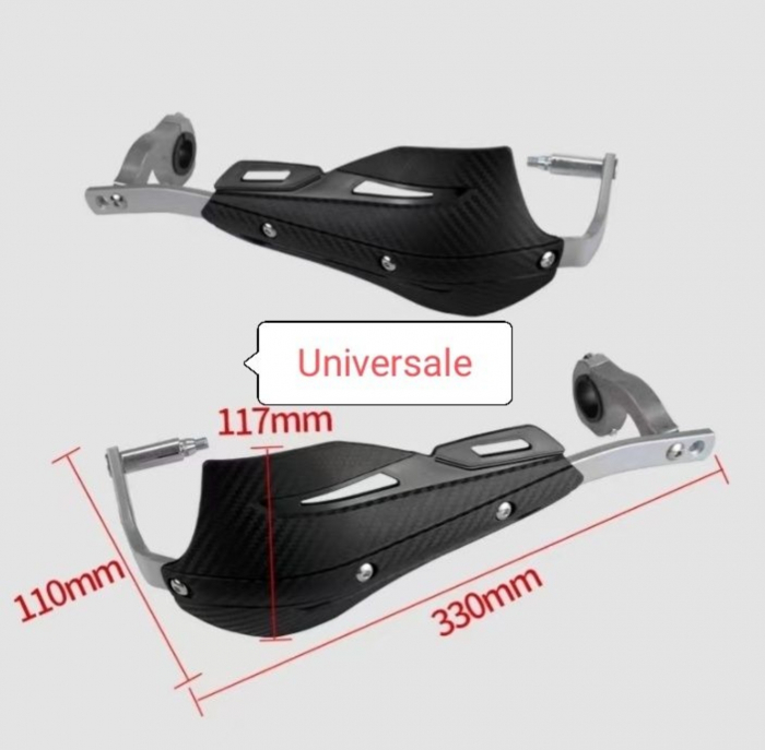 Handguard protecții maini moto cross enduro atv aluminiu carbon [4]