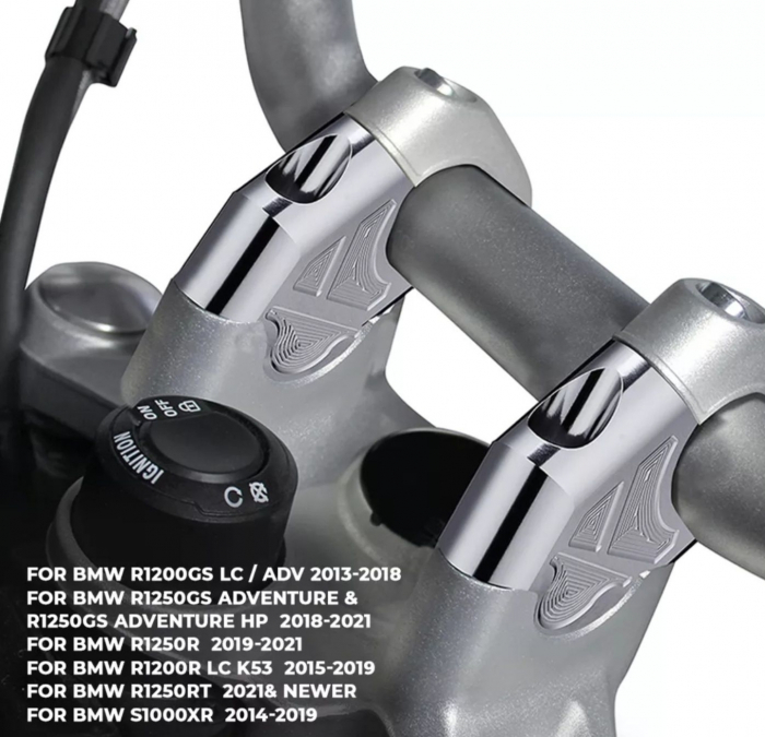 Înălțătoare ghidon moto suporți prinderi BMW riser GS RT XR [7]