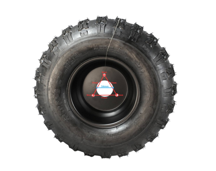 JANTĂ CU ANVELOPĂ ATV 8'' 3 ȘURUBURI SPATE 18x9.50-8 [2]