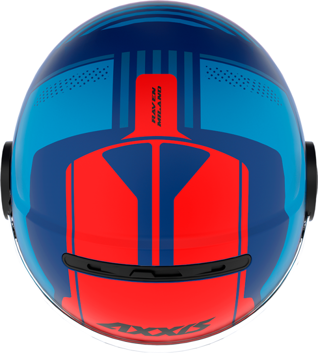 JET helmet AXXIS RAVEN SV ABS milano matt blue red M [3]