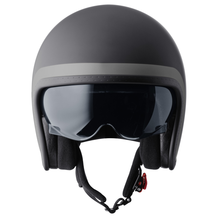 Jet helmet GMS RIDE matt black-grey L [2]