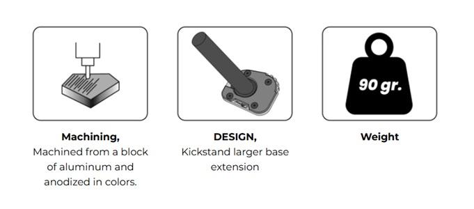 Kickstand extension PUIG Negru [2]
