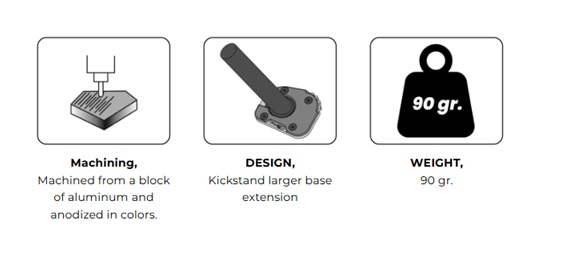 Kickstand extension PUIG Negru [4]