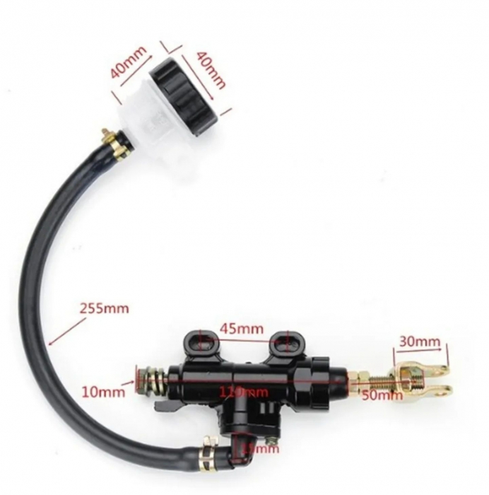Kit pompa frana spate hidraulica moto ATV picior [4]