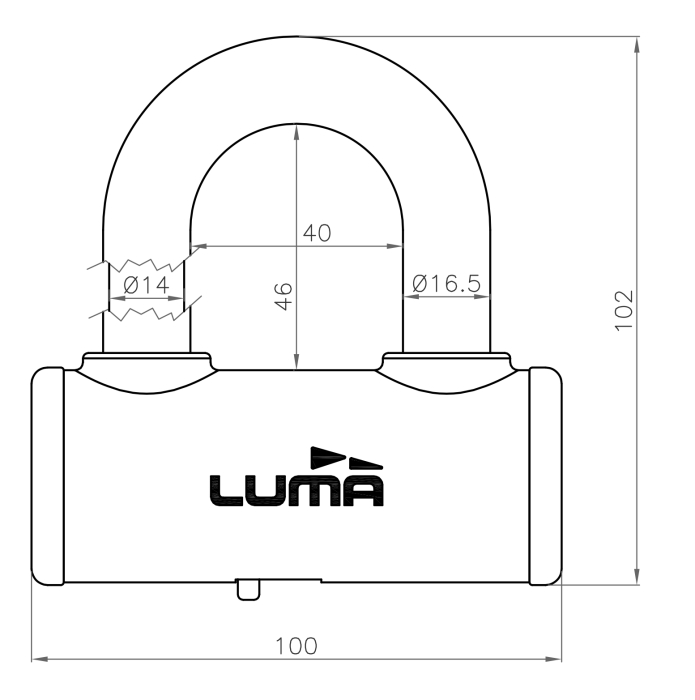 Lock LUMA ESCUDO PROCOMBI Alb [2]