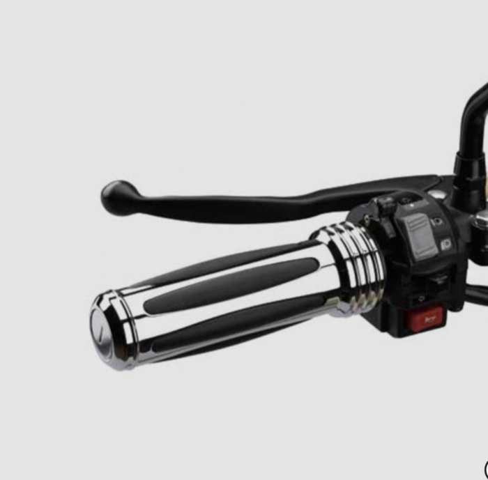 Manșoane moto Cruiser cromate 22mm [2]