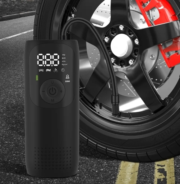 MINI COMPRESOR DE AER (POMPĂ) PENTRU BICICLETĂ, SCUTER, MOTOCICLETĂ, AUTO 150 PSI [4]